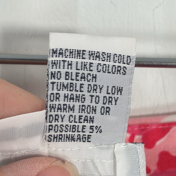 Lilly Pulitzer White Label Vintage Pink Ladybug Side Zip Pant Sz 8 - Picture 3 of 5